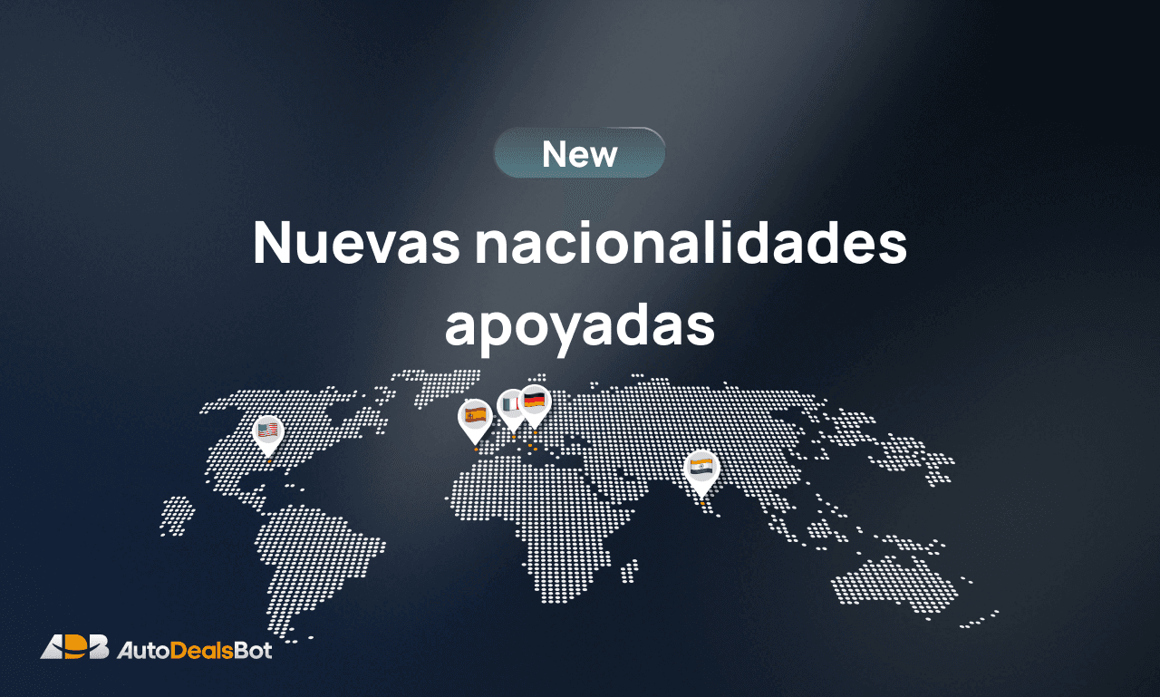 Nuevas nacionalidades soportadas