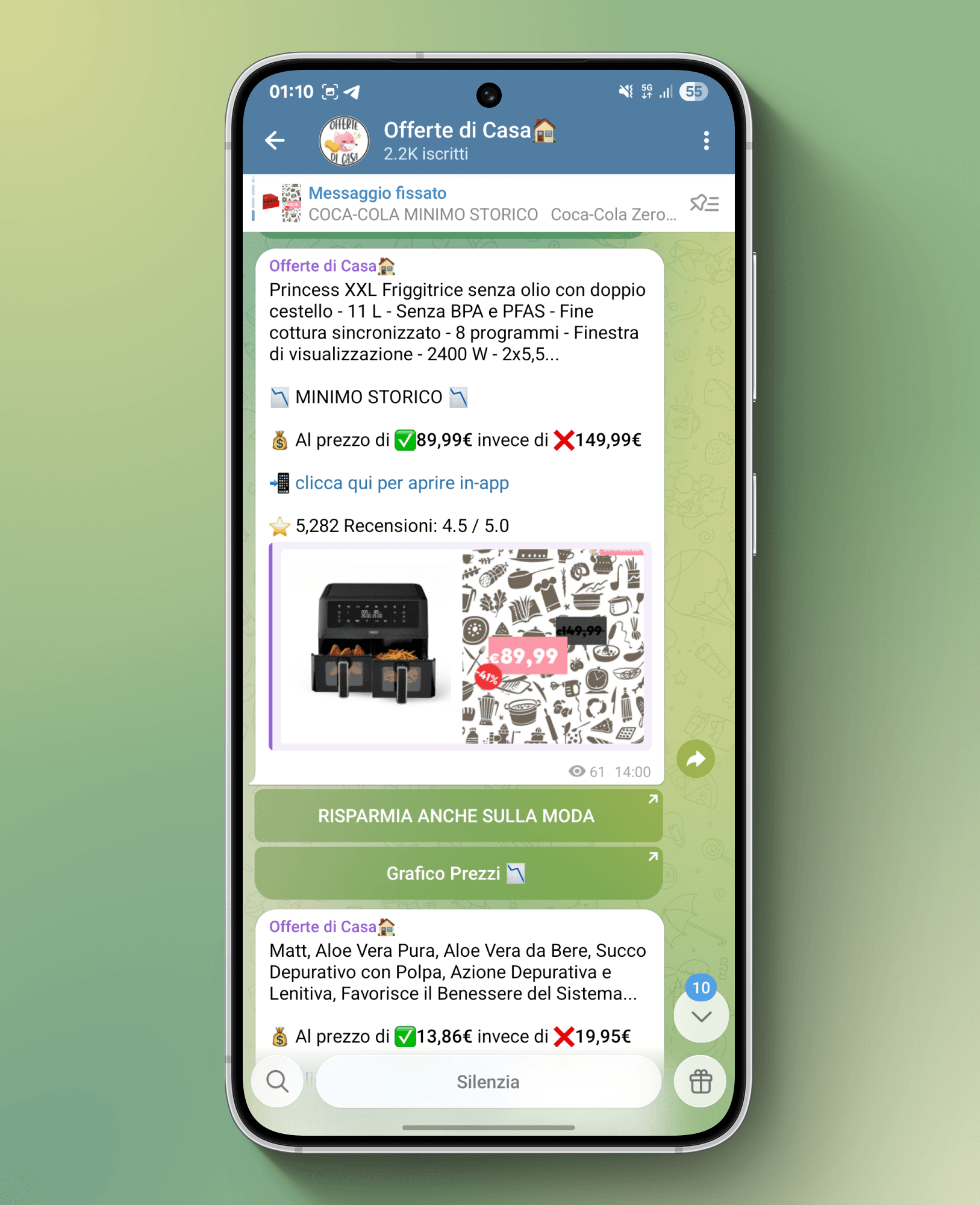 Informazioni spedizione AliExpress nel post Telegram con AutoDealsBot